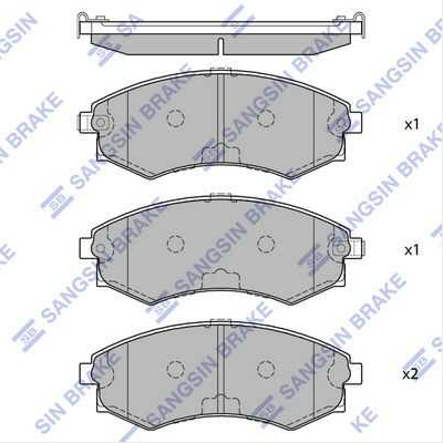 Тормозные колодки передние HI-Q SP1054F