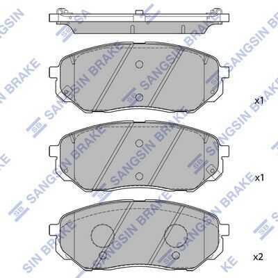 Тормозные колодки передние HI-Q SP1690