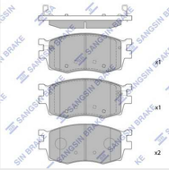 Тормозные колодки передние HI-Q SP1186