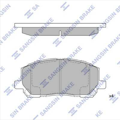 Тормозные колодки передние HI-Q SP1384