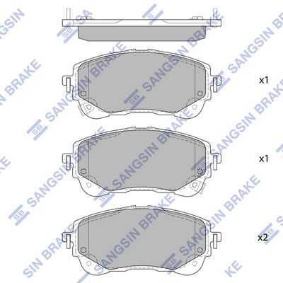 Тормозные колодки передние HI-Q SP4368